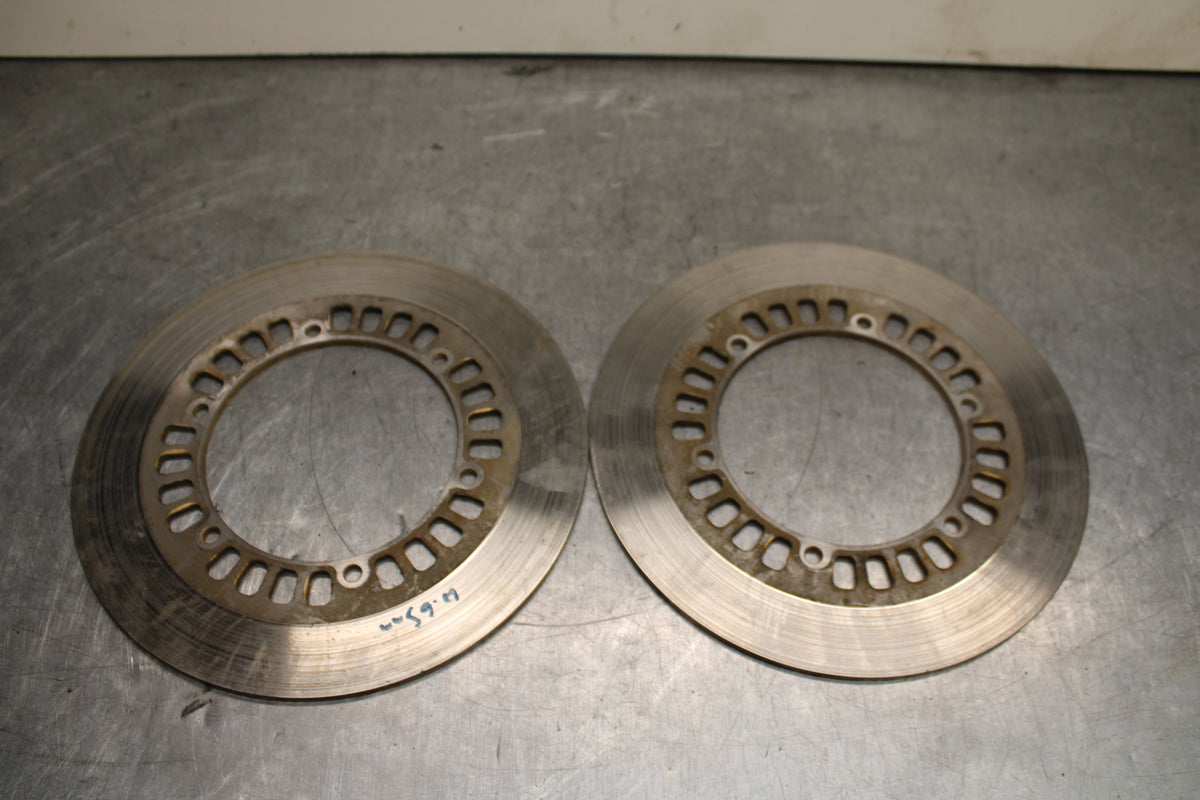 1984 Yamaha Virago 1000 FRONT LEFT RIGHT BRAKE ROTORS DISCS BB117