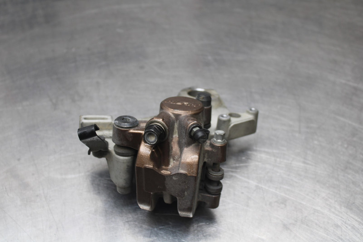 07-12 HONDA CBR600RR REAR BACK BRAKE CALIPER W MOUNT BRACKET BB812
