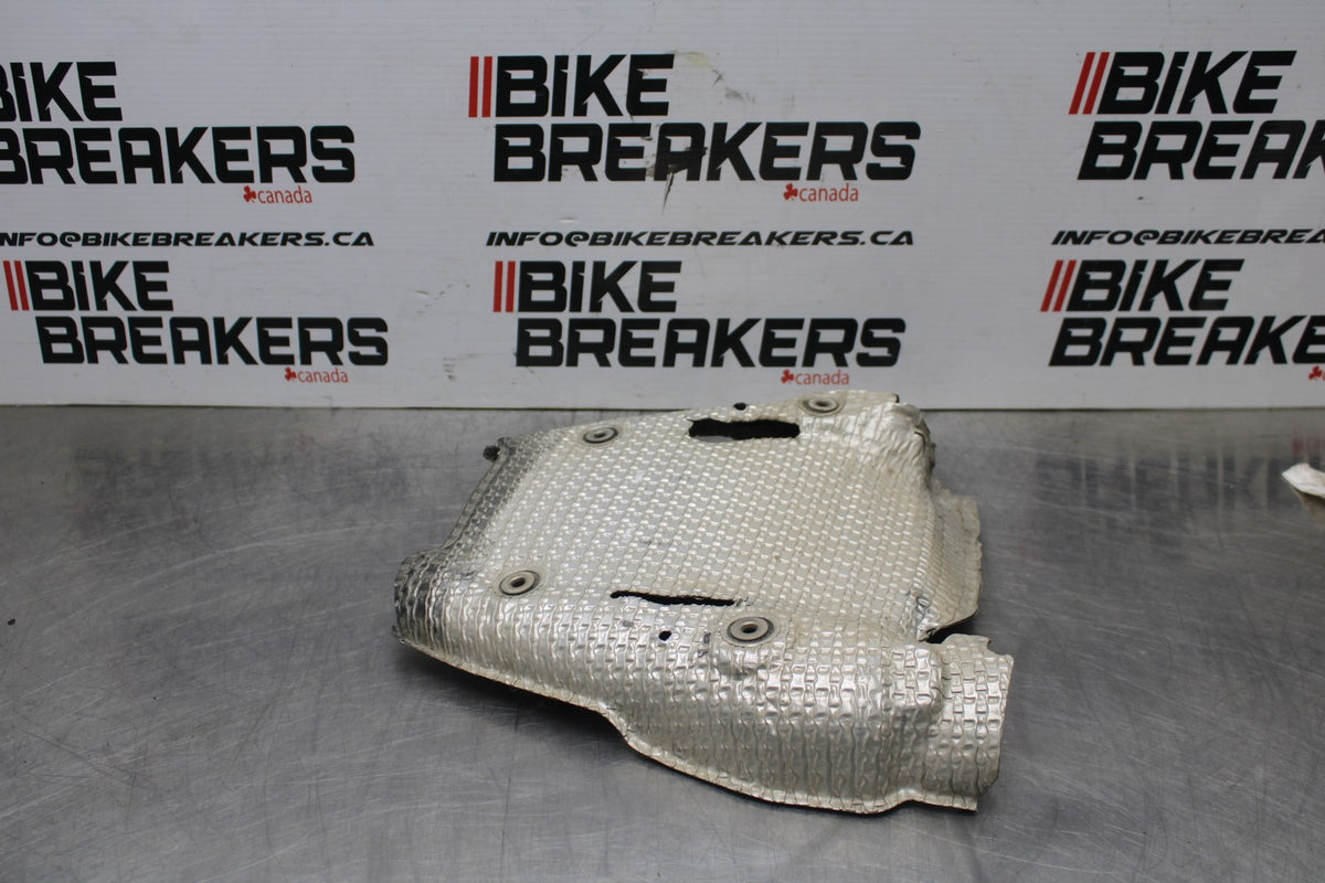 07-08 KAWASAKI NINJA ZX6R EXHAUST PIPE MUFFLER SILENCER HEAT SHEILD BB855
