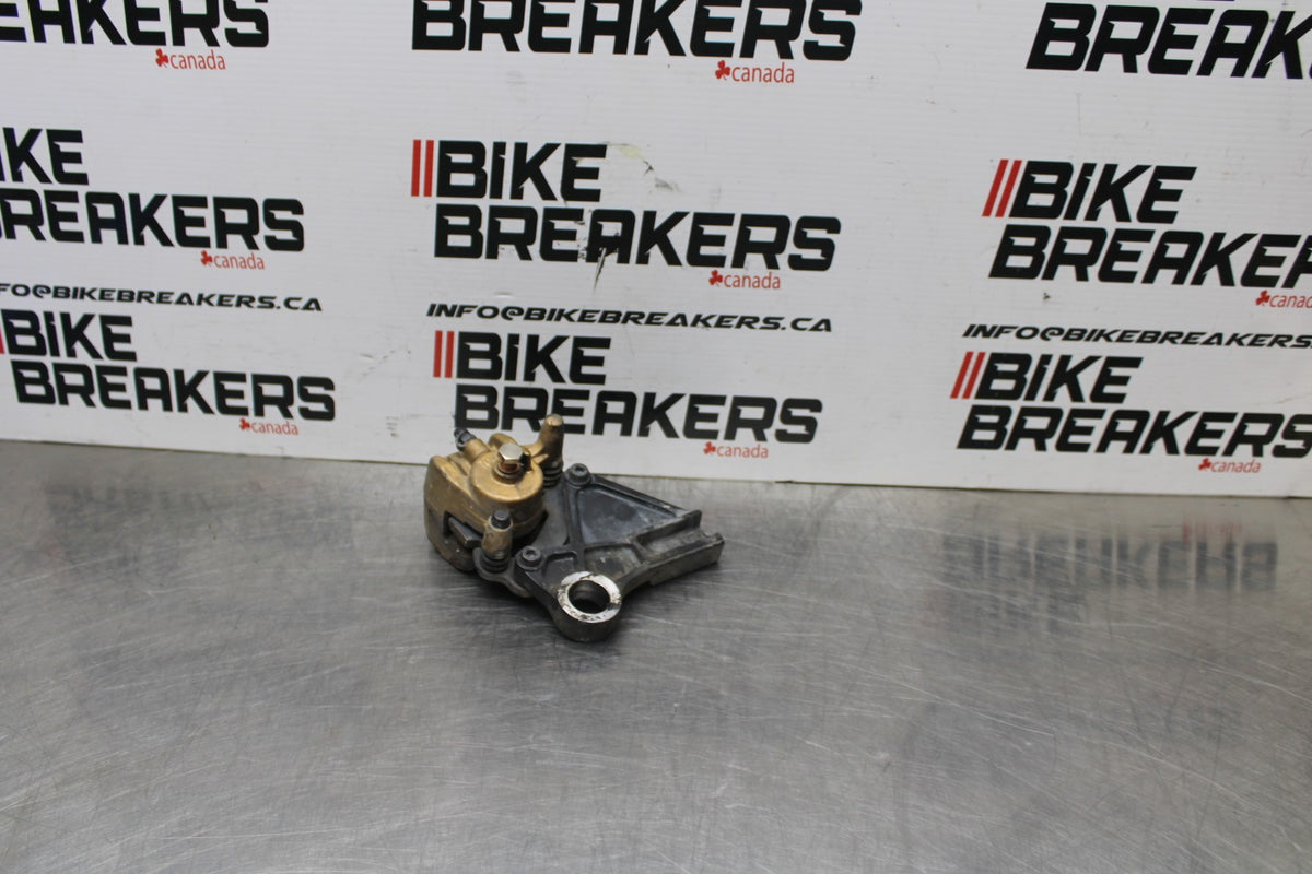 07-08 KAWASAKI NINJA ZX6R REAR BACK BRAKE CALIPER W MOUNT BRACKET BB855