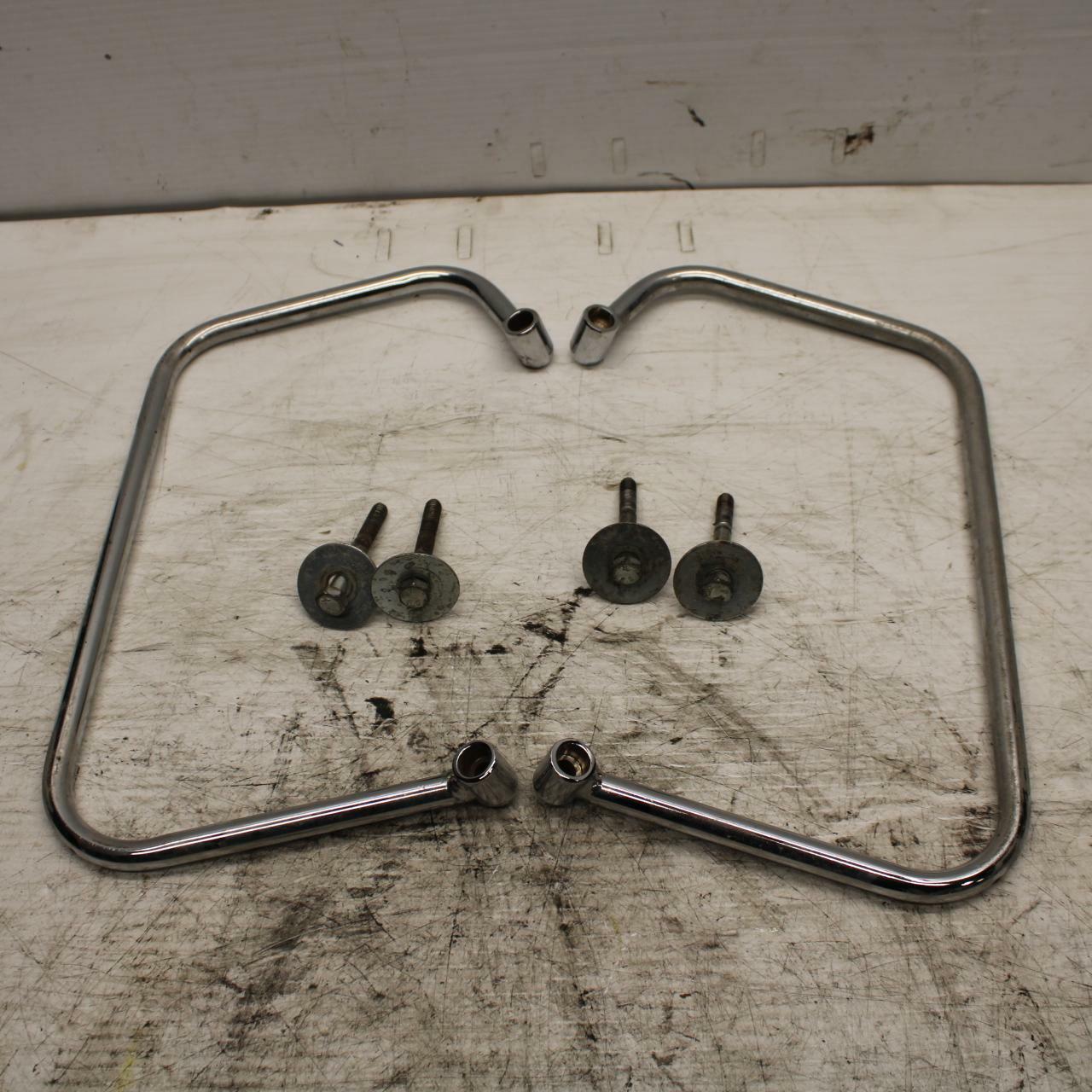 02-03 YAMAHA V STAR 1100 SIDE CARGO LUGGAGE SADDLEBAG BAG BRACE SUPPORTS BB308