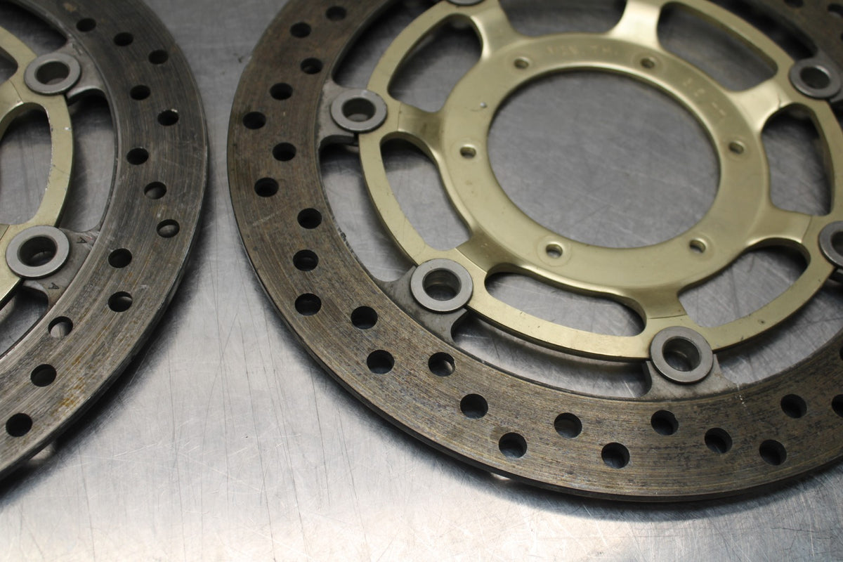 01-06 HONDA CBR600F4I FRONT LEFT RIGHT BRAKE ROTORS DISCS BB778