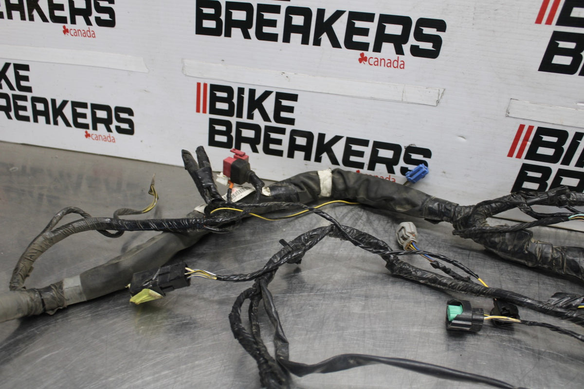 08-09 KAWASAKI NINJA ZX14R MAIN ENGINE WIRING HARNESS MOTOR WIRE LOOM BB932