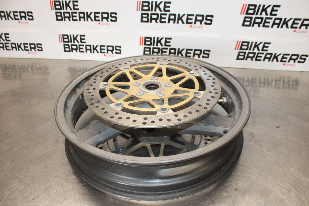 00-05 KAWASAKI NINJA ZX12R FRONT WHEEL FRONT RIM & ROTORS BB892