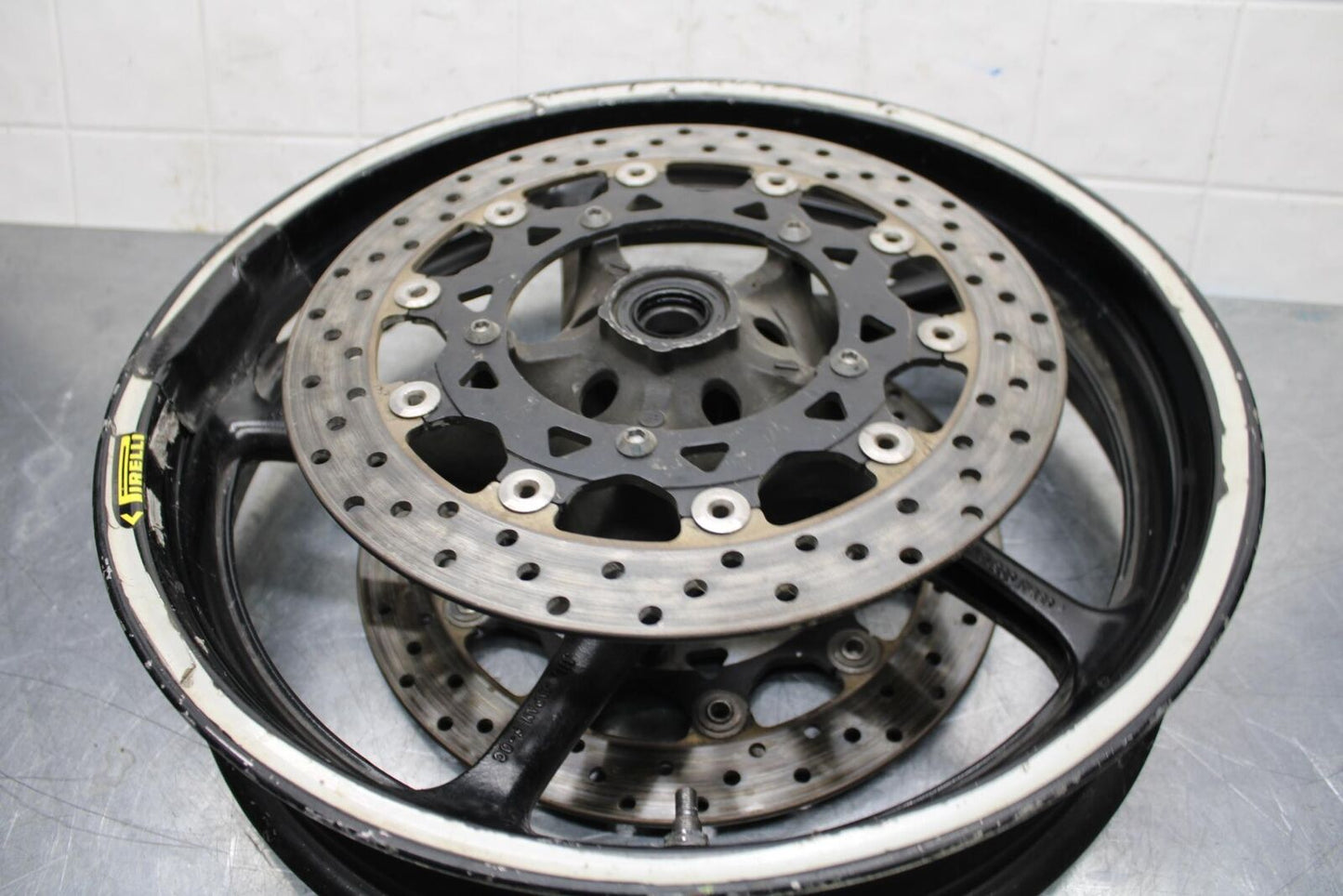 05 YAMAHA YZF R6S FRONT WHEEL LEFT RIGHT BRAKE ROTORS DISCS BB600