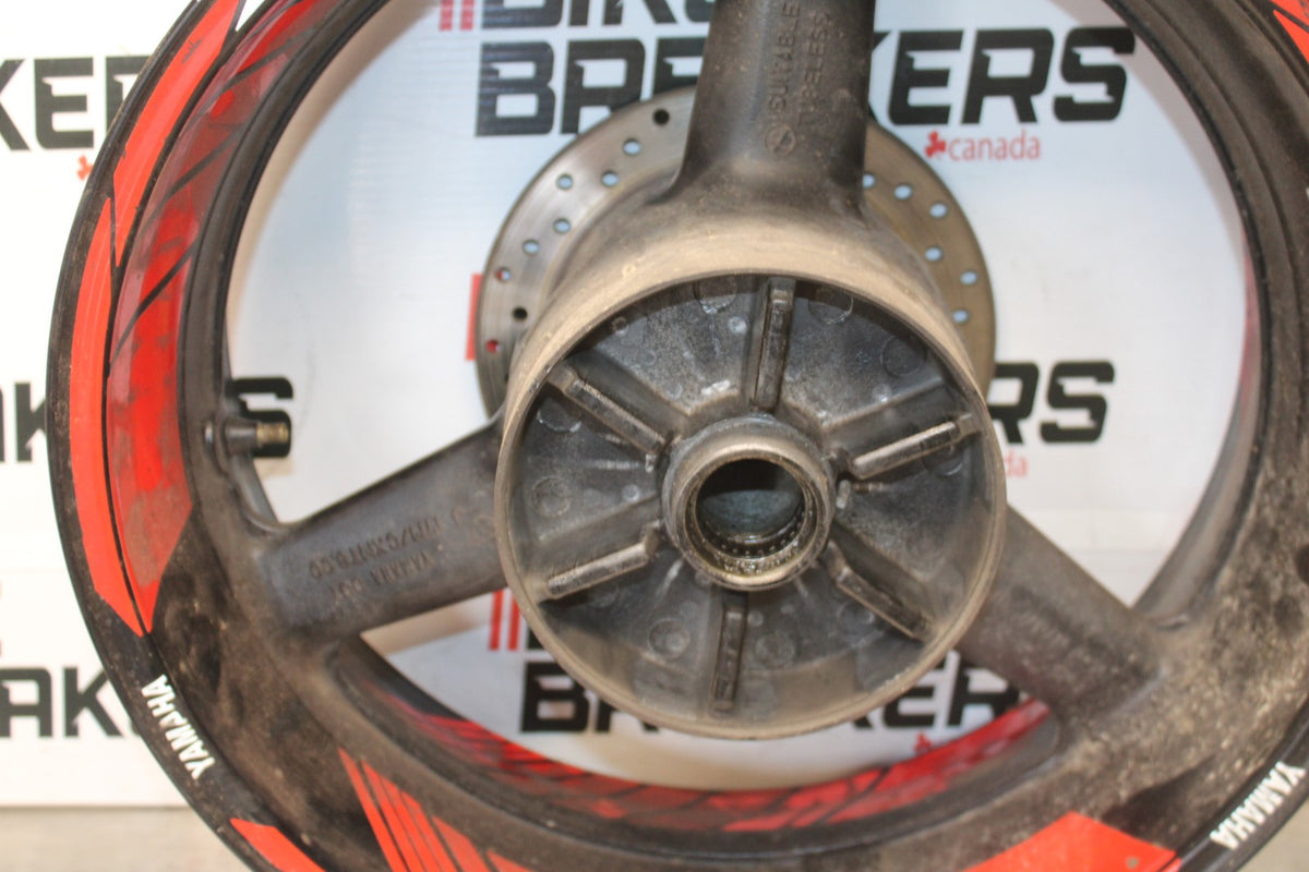 03 YAMAHA YZF R1 REAR WHEEL BACK RIM & ROTOR BB895