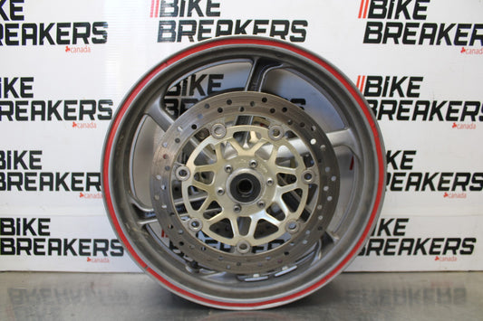 06-07 HONDA INTERCEPTOR 800 VFR800 FRONT WHEEL FRONT TIM & ROTORS BB917