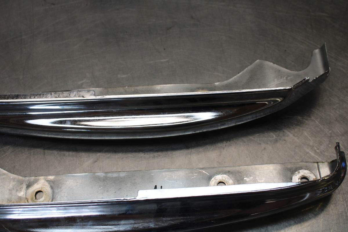 03-08 KAWASAKI VULCAN 1600 REAR CHROME STRUT COVER GUARD SET PAIR  BB196
