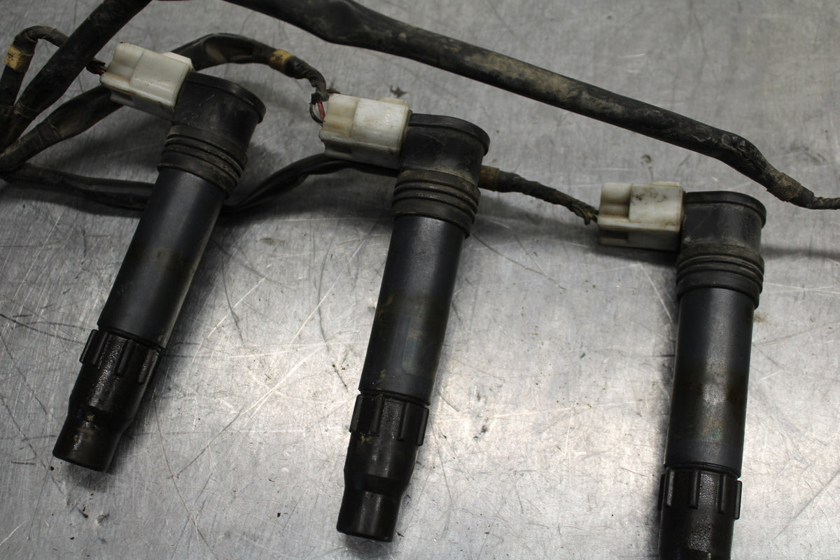 05-06 HONDA CBR600RR IGNITION COILS COIL SPARK PLUG CAPS BB739