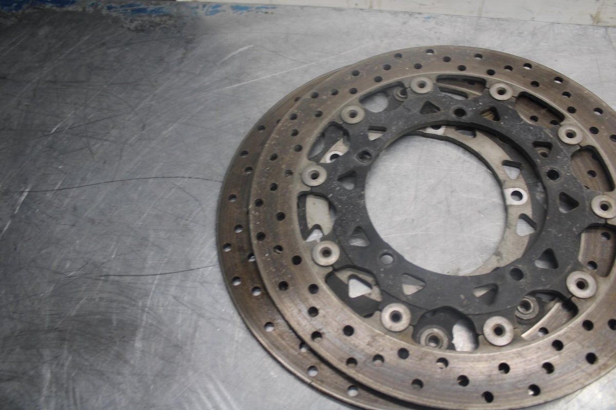 05 YAMAHA YZF R6S FRONT LEFT RIGHT BRAKE ROTORS DISCS BB462