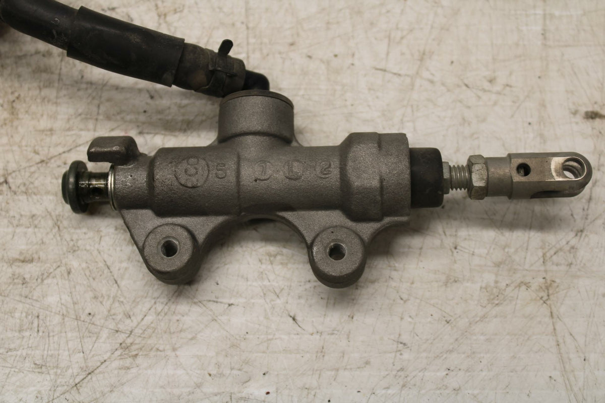 08-16 YAMAHA YZF R6 REAR BACK BRAKE MASTER CYLINDER W RESERVOIR BB365