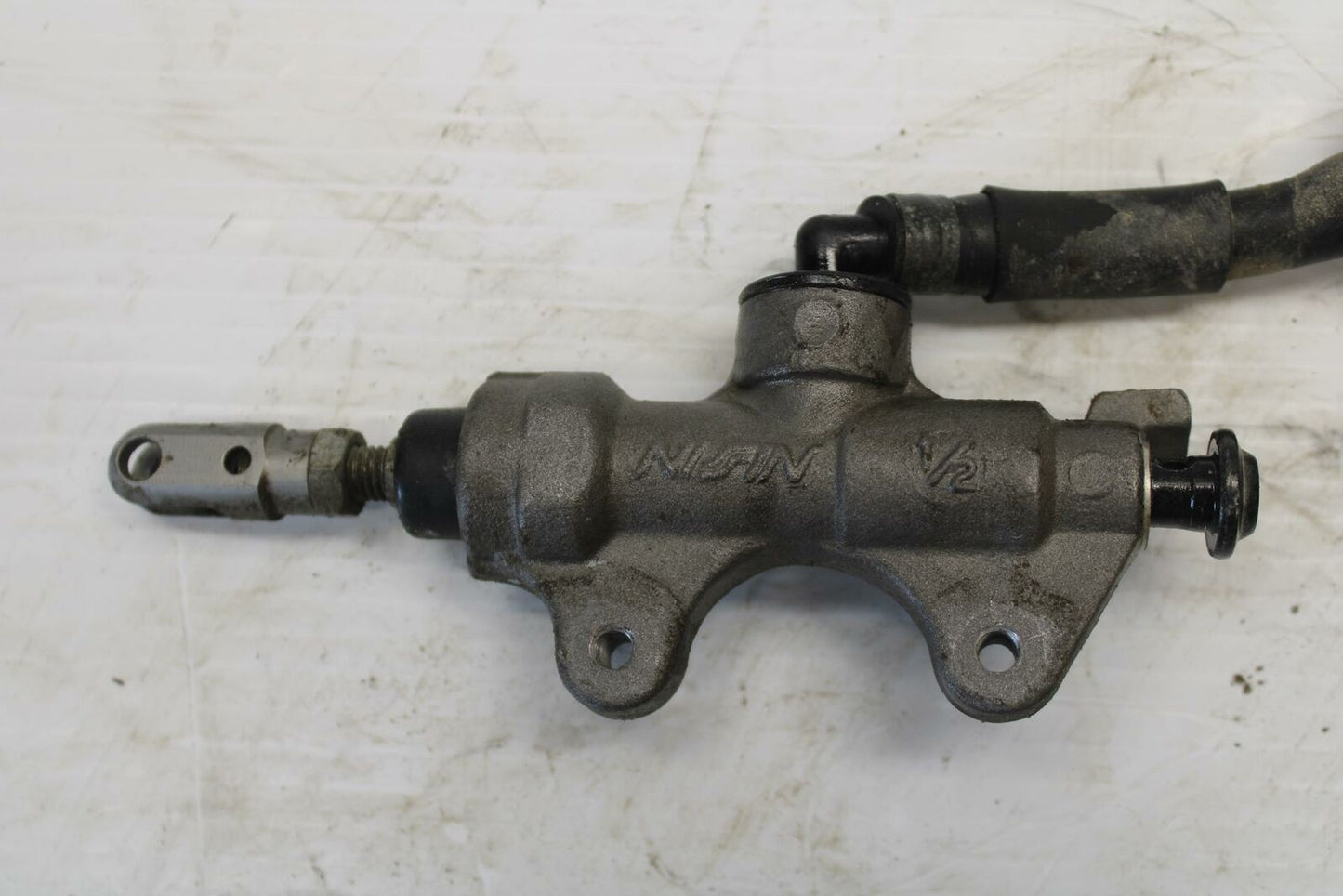 08-16 YAMAHA YZF R6 REAR BACK BRAKE MASTER CYLINDER W RESERVOIR BB273
