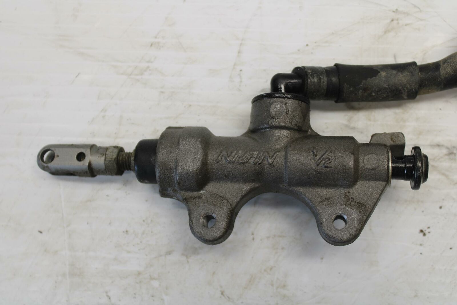 08-16 YAMAHA YZF R6 REAR BACK BRAKE MASTER CYLINDER W RESERVOIR BB273