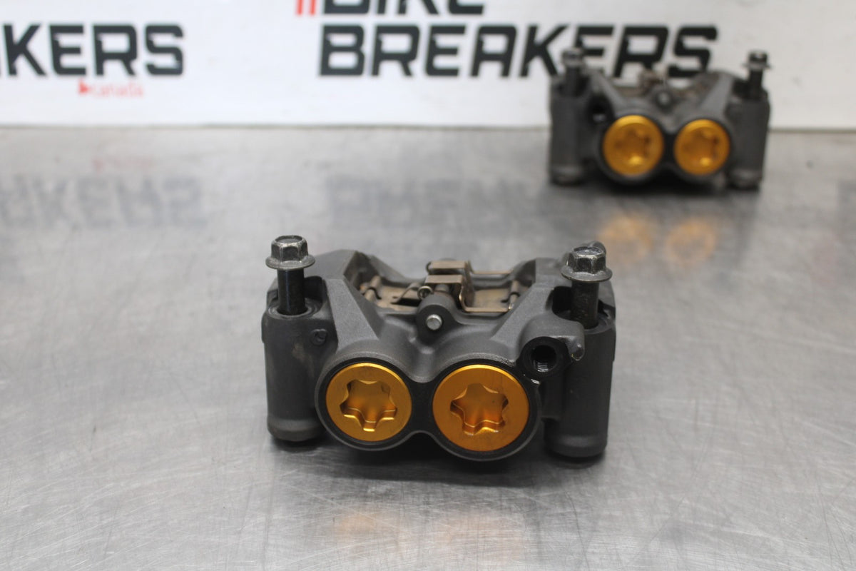 08-16 YAMAHA YZF R6 RIGHT LEFT FRONT BRAKE CALIPER SET PAIR CALIPERS BB929
