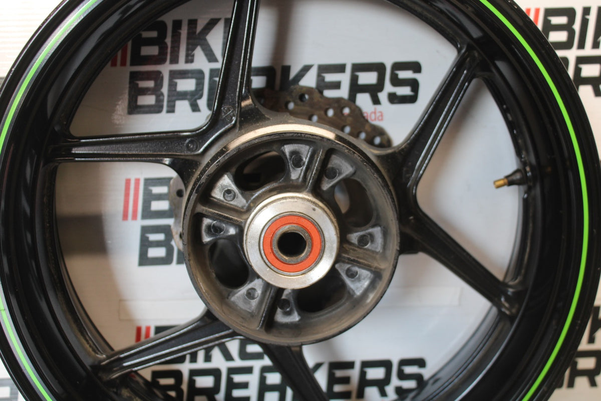 08 KAWASAKI NINJA ZX10R REAR WHEEL BACK RIM & ROTOR BB902