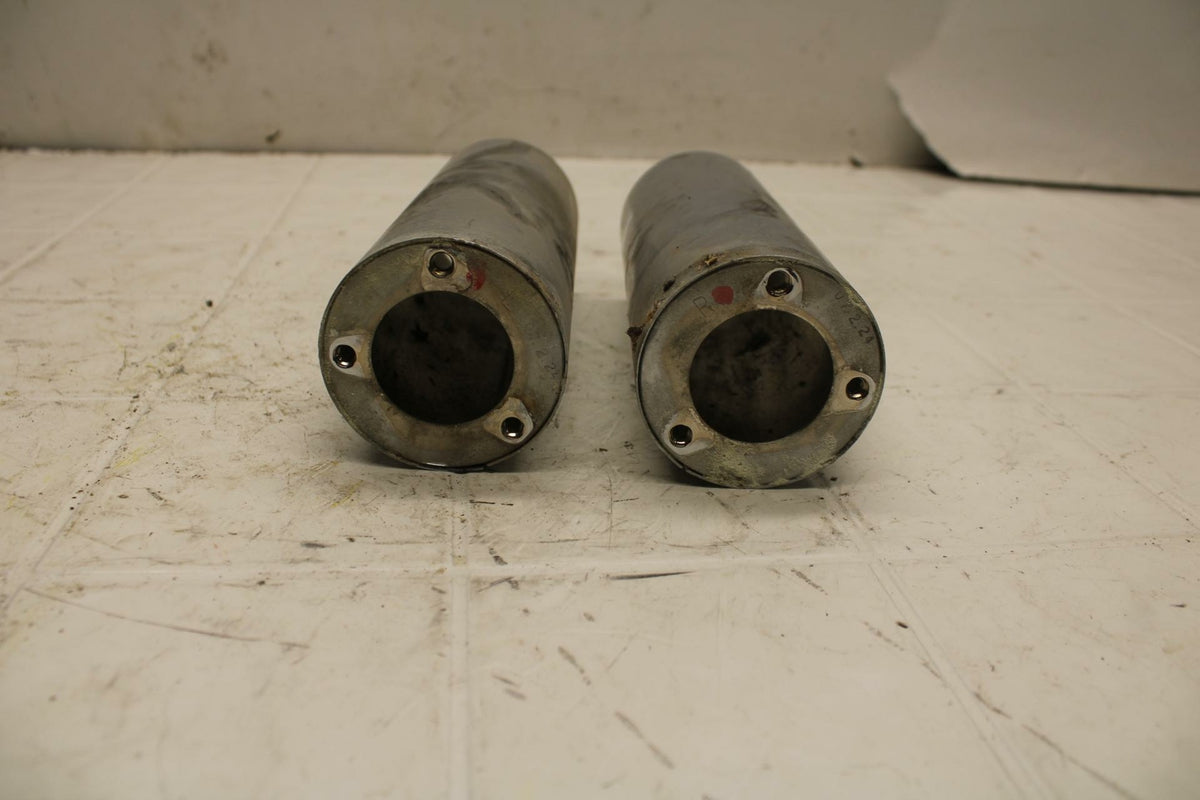 07-08 YAMAHA V STAR 1100 FRONT FORK LOWER COVERS BOTTOM GUARDS SHIELD COWL BB404