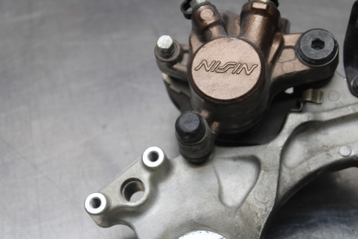 07-12 HONDA CBR600RR REAR BACK BRAKE CALIPER W MOUNT BRACKET BB812