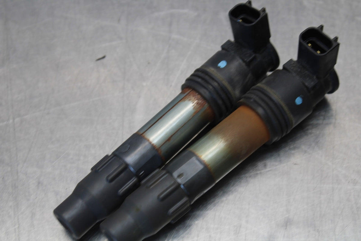 13-17 KAWASAKI NINJA 300 EX300 ABS IGNITION COILS COIL SPARK PLUG CAPS BB189