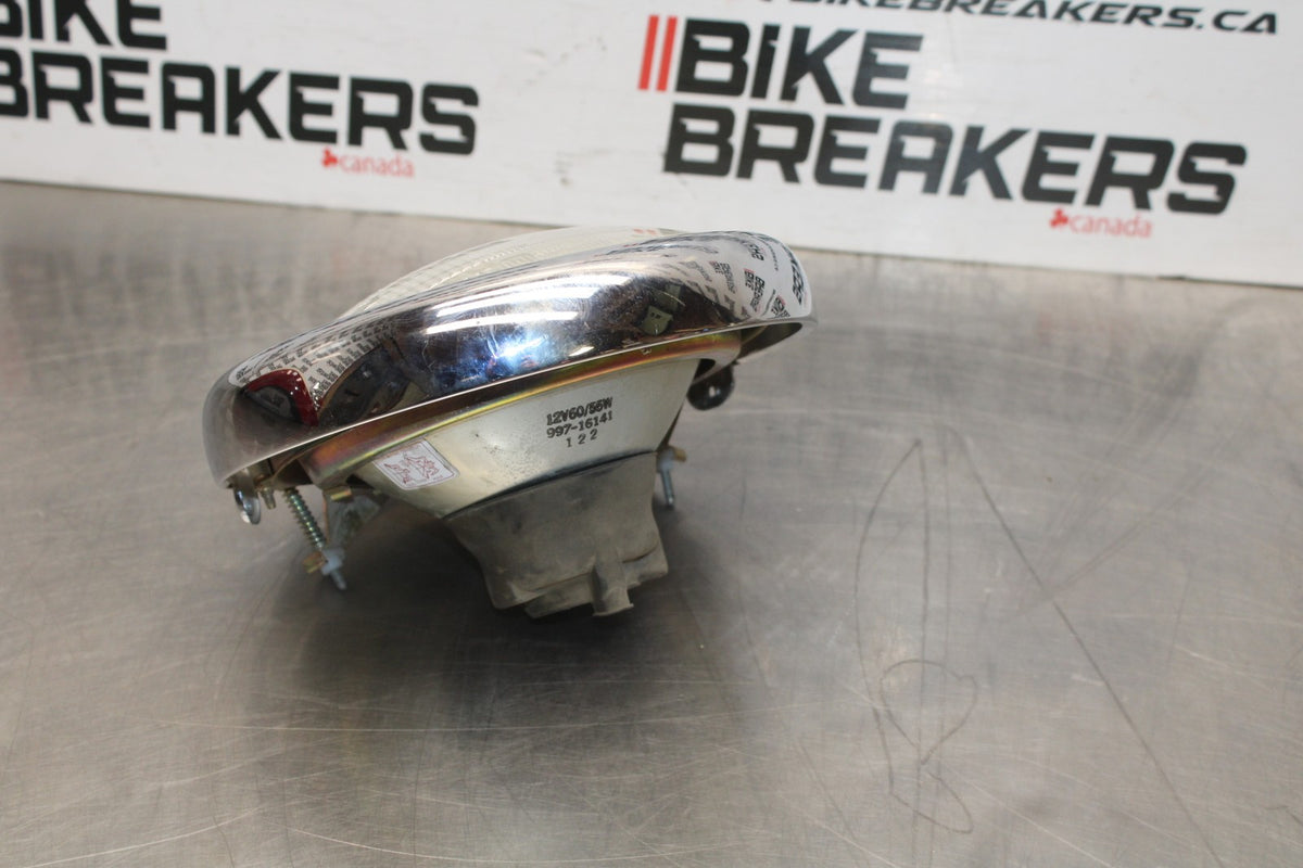 99-09 YAMAHA V STAR 1100 SINGLE HEADLIGHT HEAD LAMP LIGHT BB853