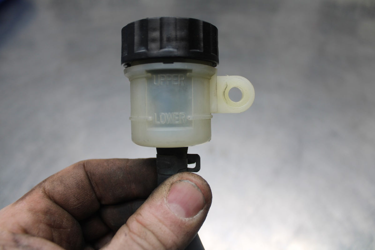 07-08 KAWASAKI NINJA ZX6R REAR BACK BRAKE MASTER CYLINDER W RESERVOIR BB855