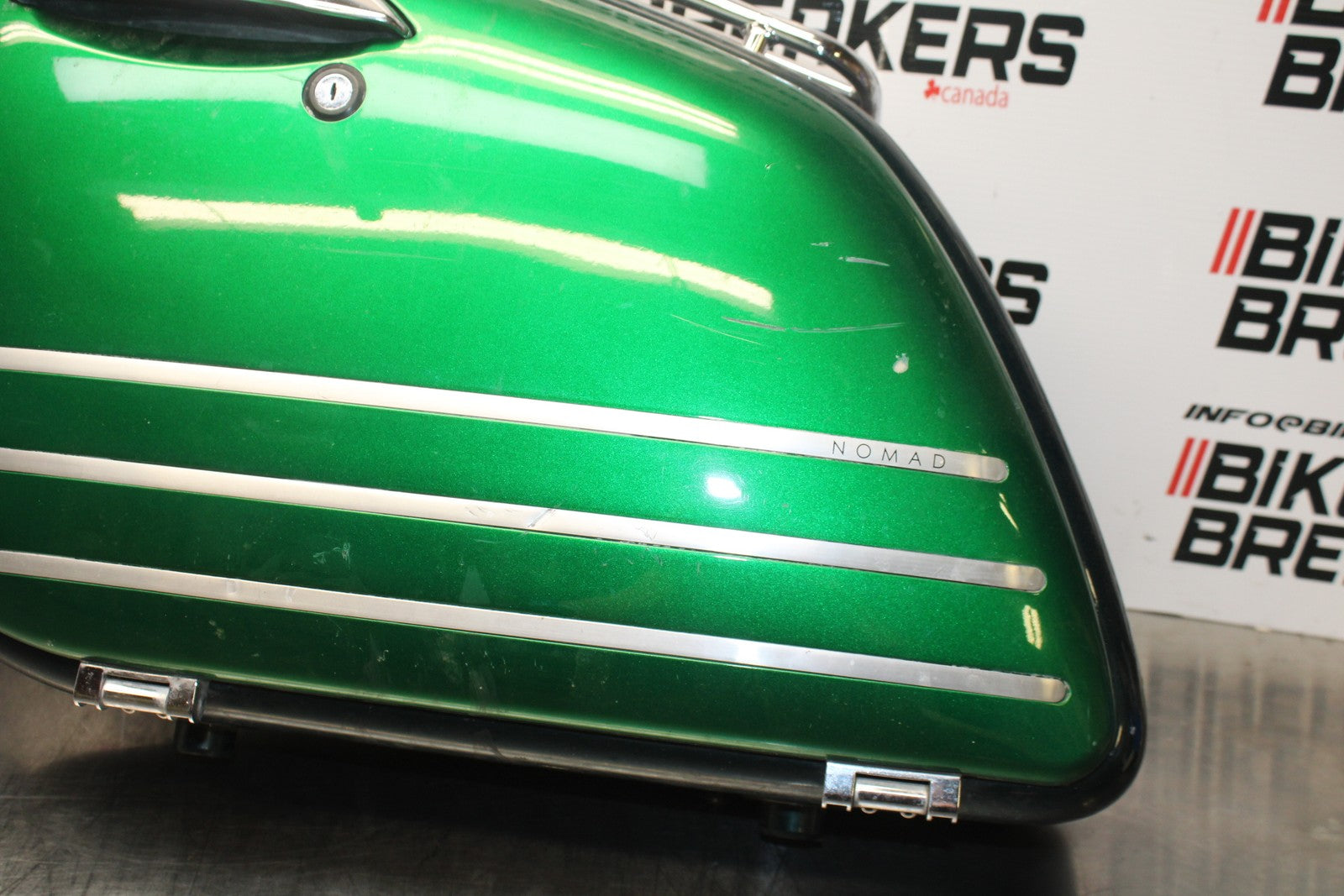 03-08 KAWASAKI VULCAN 1600 CARGO LUGGAGE SADDLEBAG BAG COMPARTMENT SET  BB196