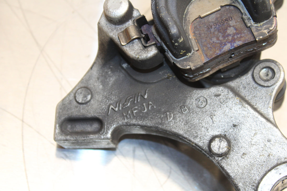 07-12 HONDA CBR600RR REAR BACK BRAKE CALIPER W MOUNT BRACKET 43150-MFJ-D01 BB135