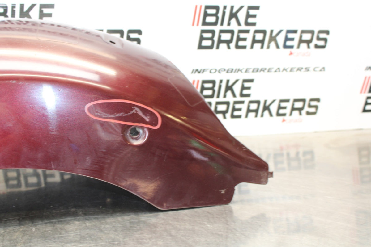 09 YAMAHA V STAR 950 REAR BACK WHEEL FENDER MUD GUARD BB172