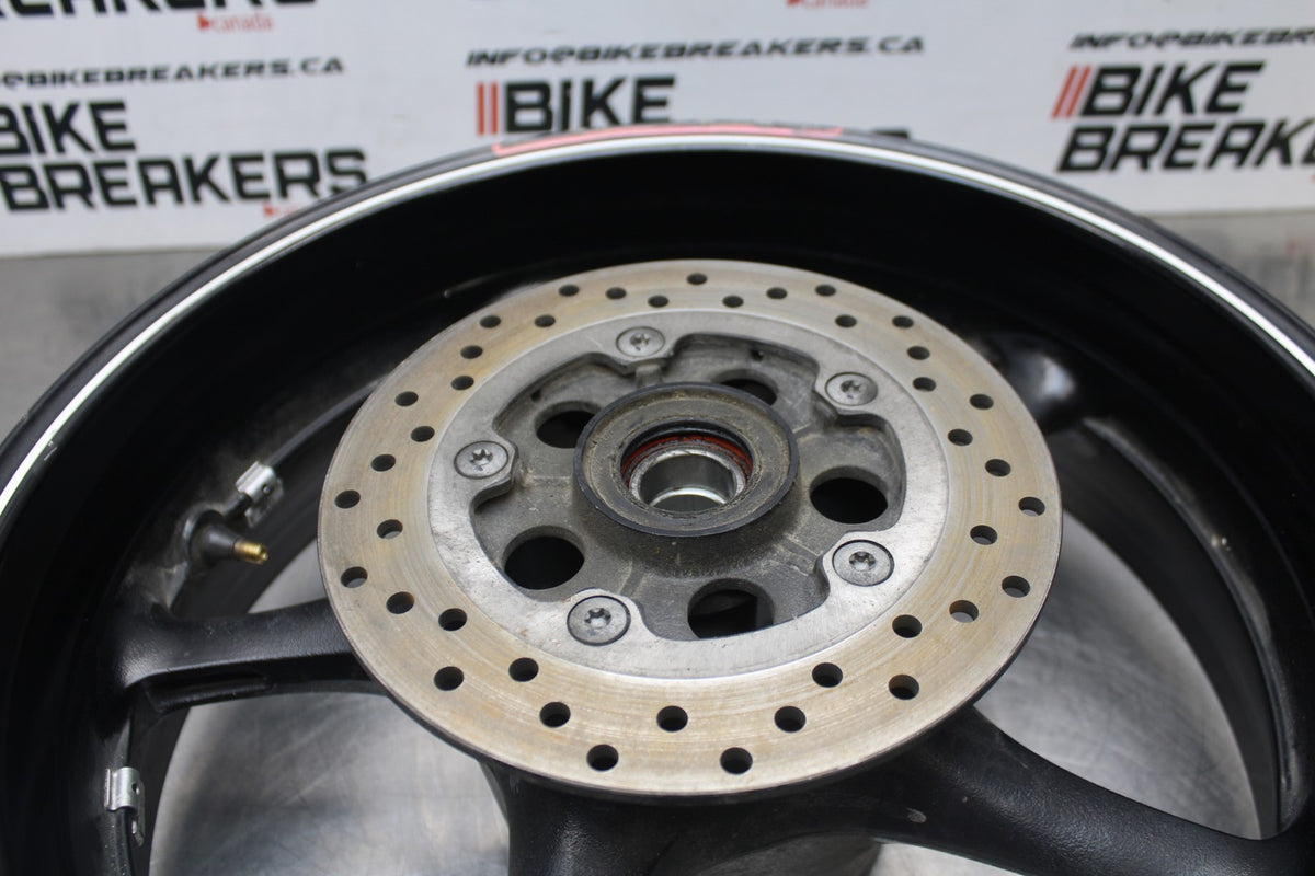 08-16 YAMAHA YZF R6 REAR WHEEL BACK RIM & ROTOR BB856