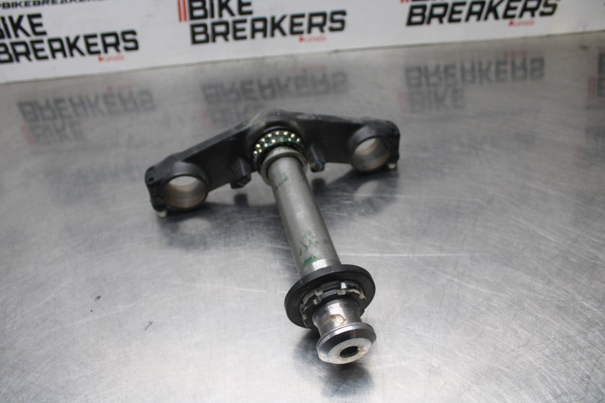 13 KAWASAKI NINJA 650 EX650F ABS FRONT FORKS CLAMP LOWER TRIPLE TREE STEM BB828