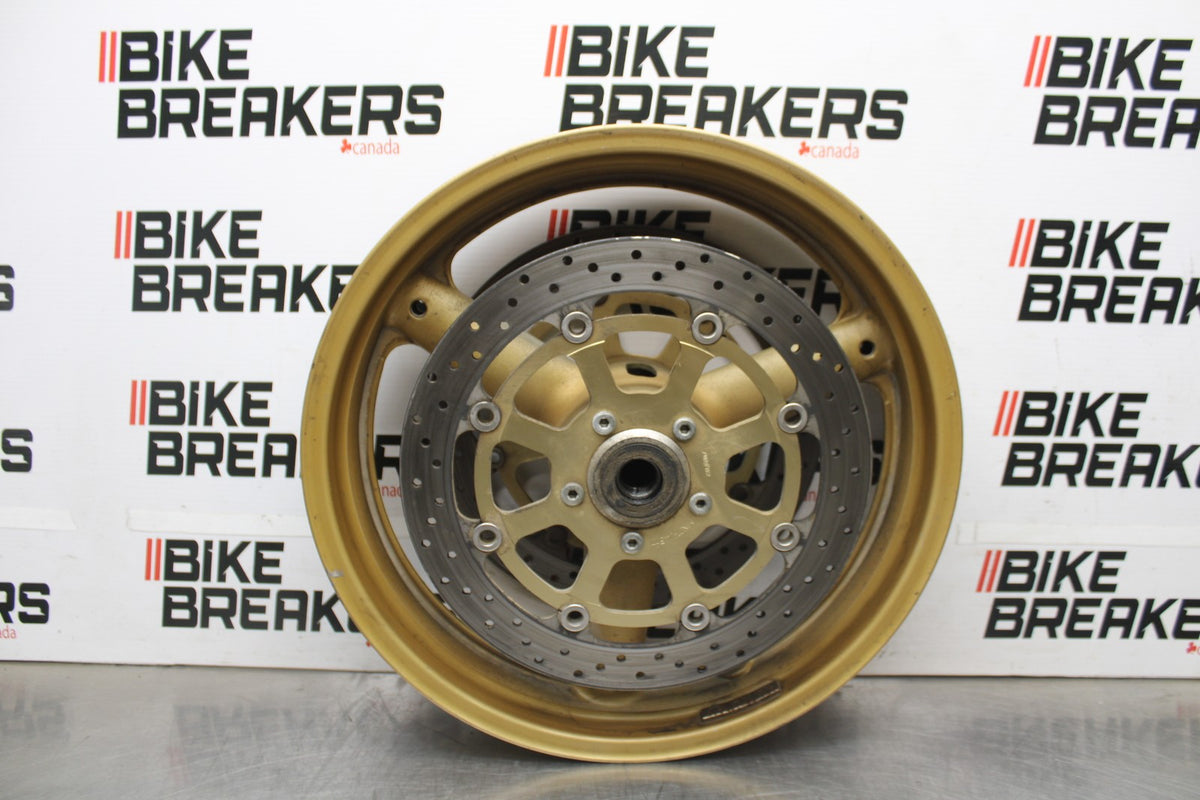 97-00 SUZUKI GSXR600 SRAD FRONT WHEEL FRONT RIM & ROTORS BB921