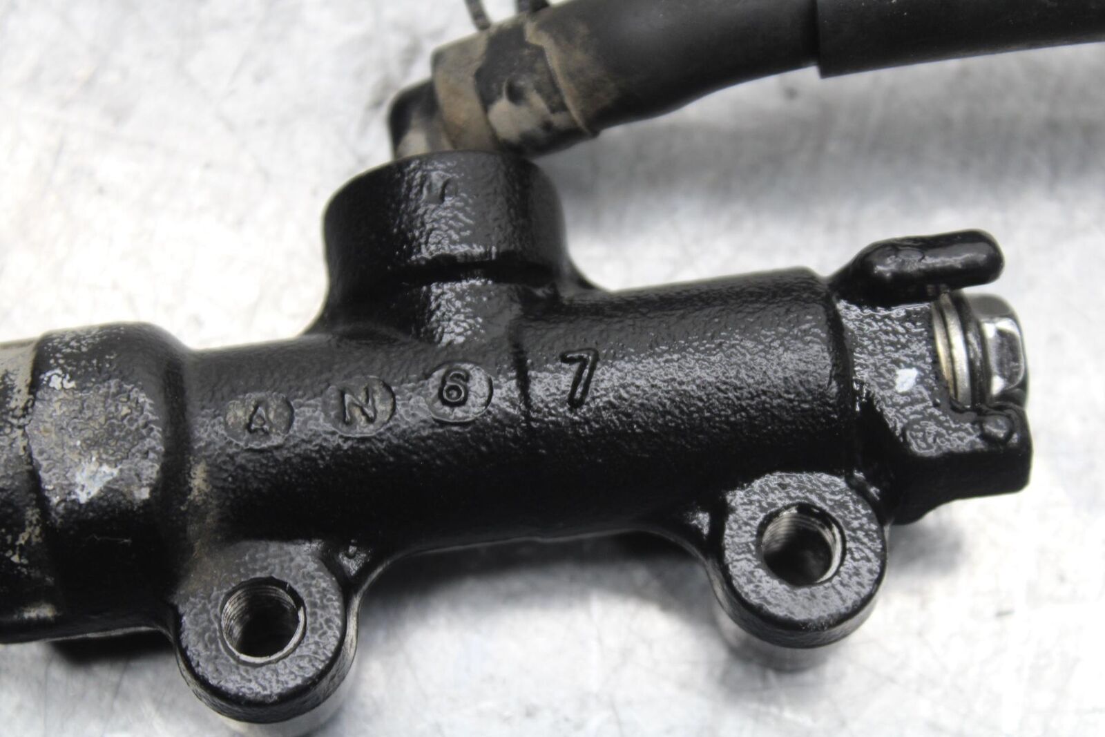 15-16 KAWASAKI EX300 REAR BACK BRAKE MASTER CYLINDER W RESERVOIR BB635