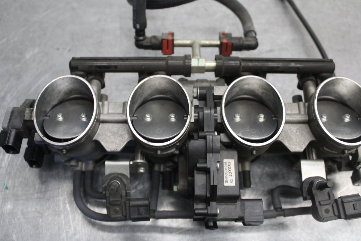 09-12 KAWASAKI NINJA ZX6R MAIN FUEL INJECTORS / THROTTLE BODIES 16163-0128 BB698