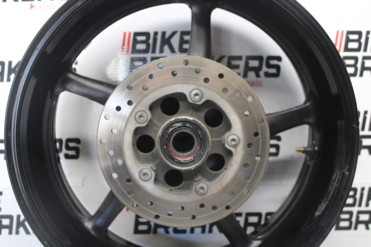 08-16 YAMAHA YZF R6 REAR WHEEL BACK RIM & ROTOR BB929