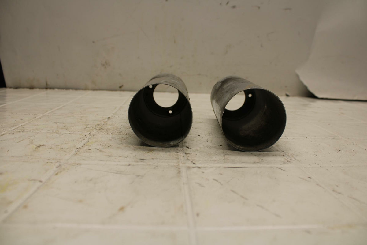07-08 YAMAHA V STAR 1100 FRONT FORK LOWER COVERS BOTTOM GUARDS SHIELD COWL BB404