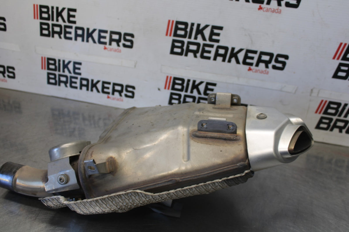 07-08 KAWASAKI NINJA ZX6R EXHAUST PIPE MUFFLER SLIP ON CAN SILENCER BB937