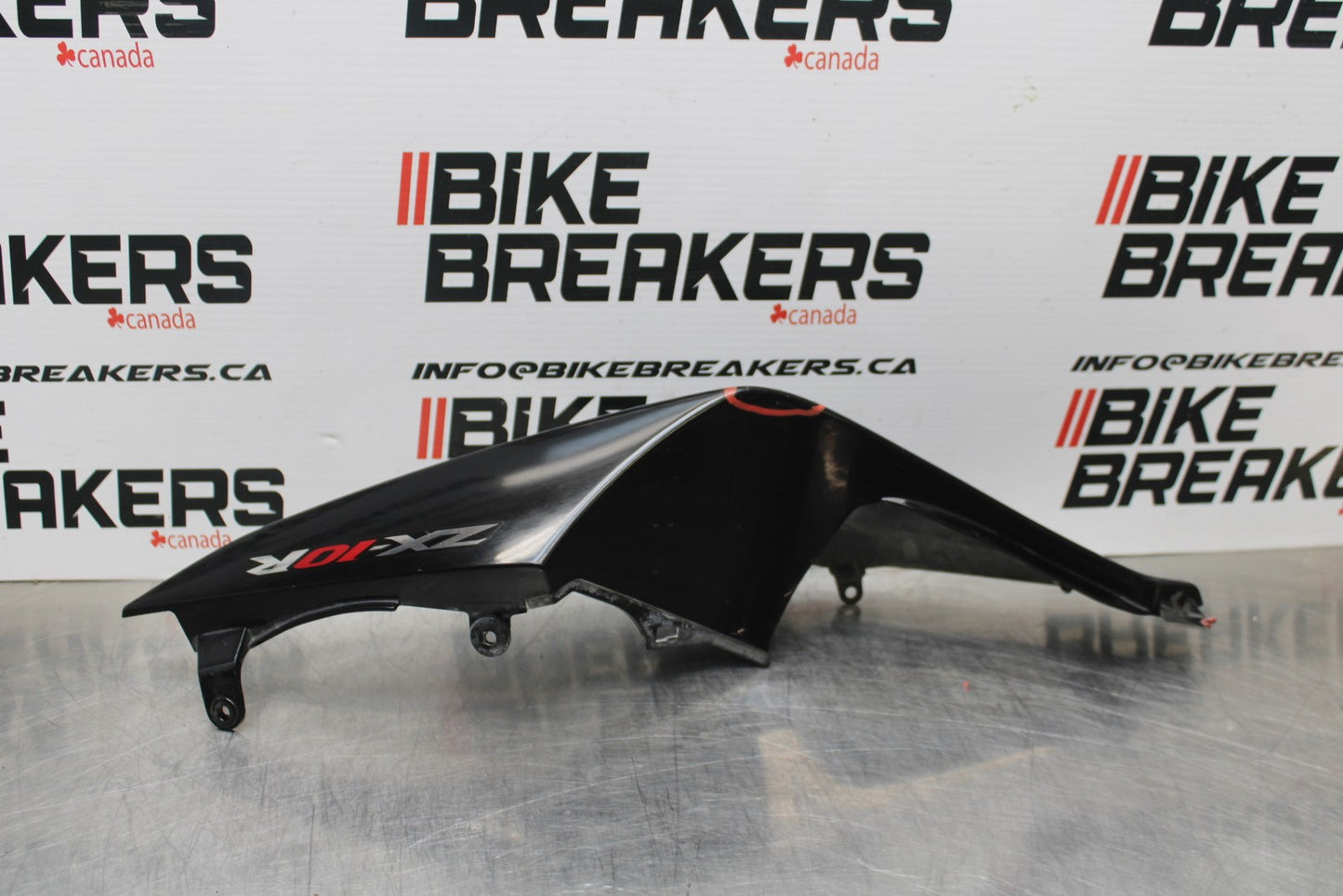 08 KAWASAKI NINJA ZX10R LEFT REAR BACK TAIL FAIRING COWL SHROUD BB201