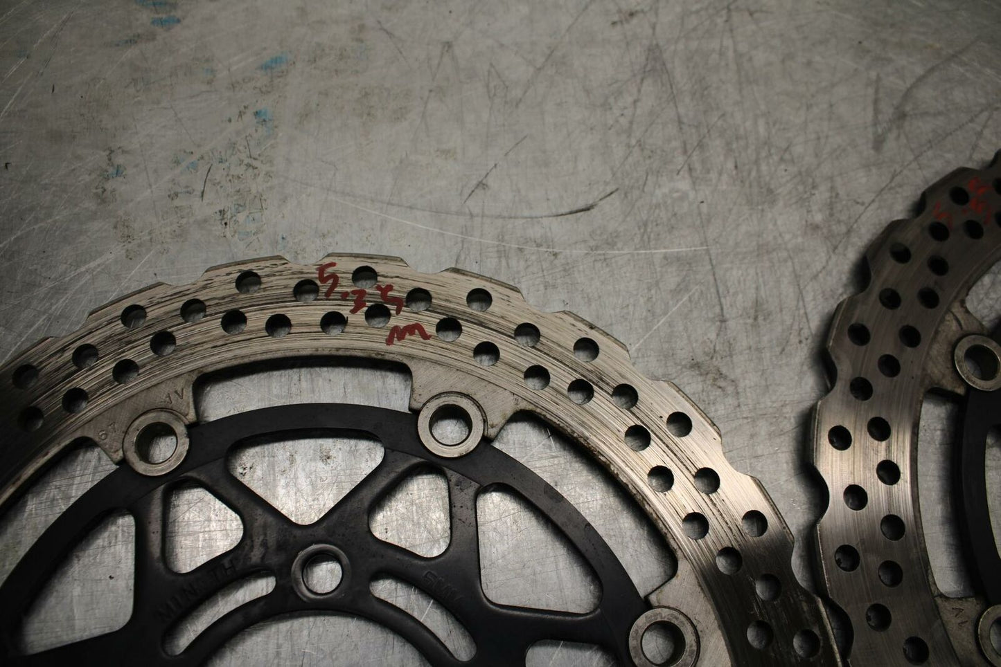 10-13 KAWASAKI Z1000 FRONT LEFT RIGHT BRAKE ROTORS DISCS  BB421