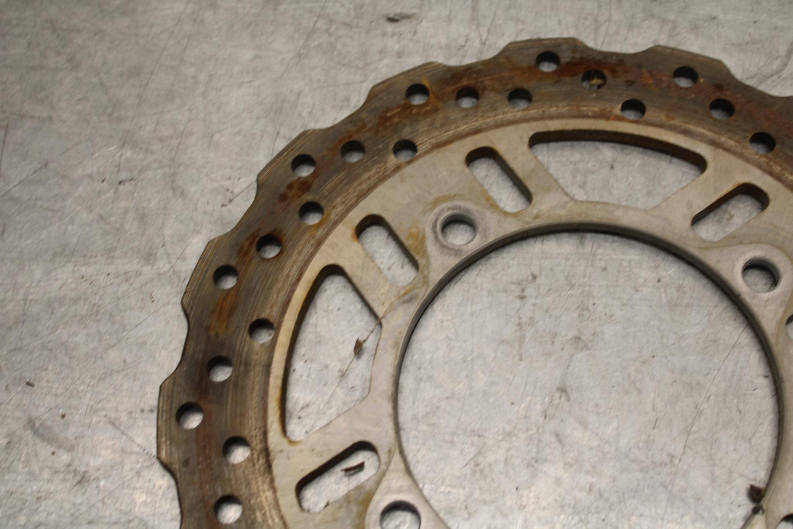 2012 Kawasaki Ninja ZX14R ZX1400E REAR ROTOR BACK BRAKE DISC WITH ABS RING BB60