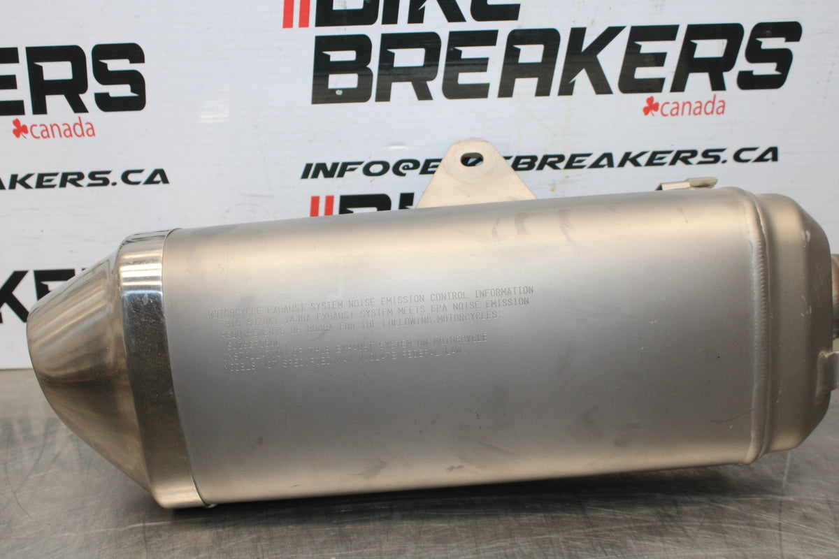 11-24 SUZUKI GSXR750 EXHAUST PIPE MUFFLER SLIP ON CAN SILENCER BB630