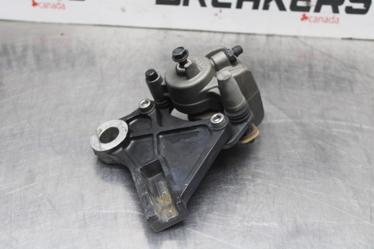 08 KAWASAKI NINJA 650 EX650 REAR BACK BRAKE CALIPER W MOUNT BRACKET BB797