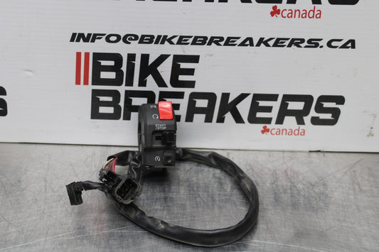 07-08 KAWASAKI NINJA ZX6R RIGHT CLIP ON HANDLE KILL OFF START SWITCHES  BB199