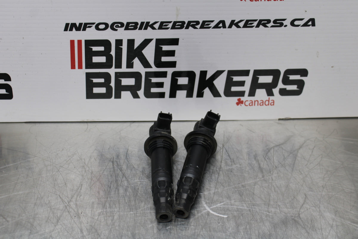 14-17 YAMAHA FZ07 IGNITION COILS COIL SPARK PLUG CAPS BB162