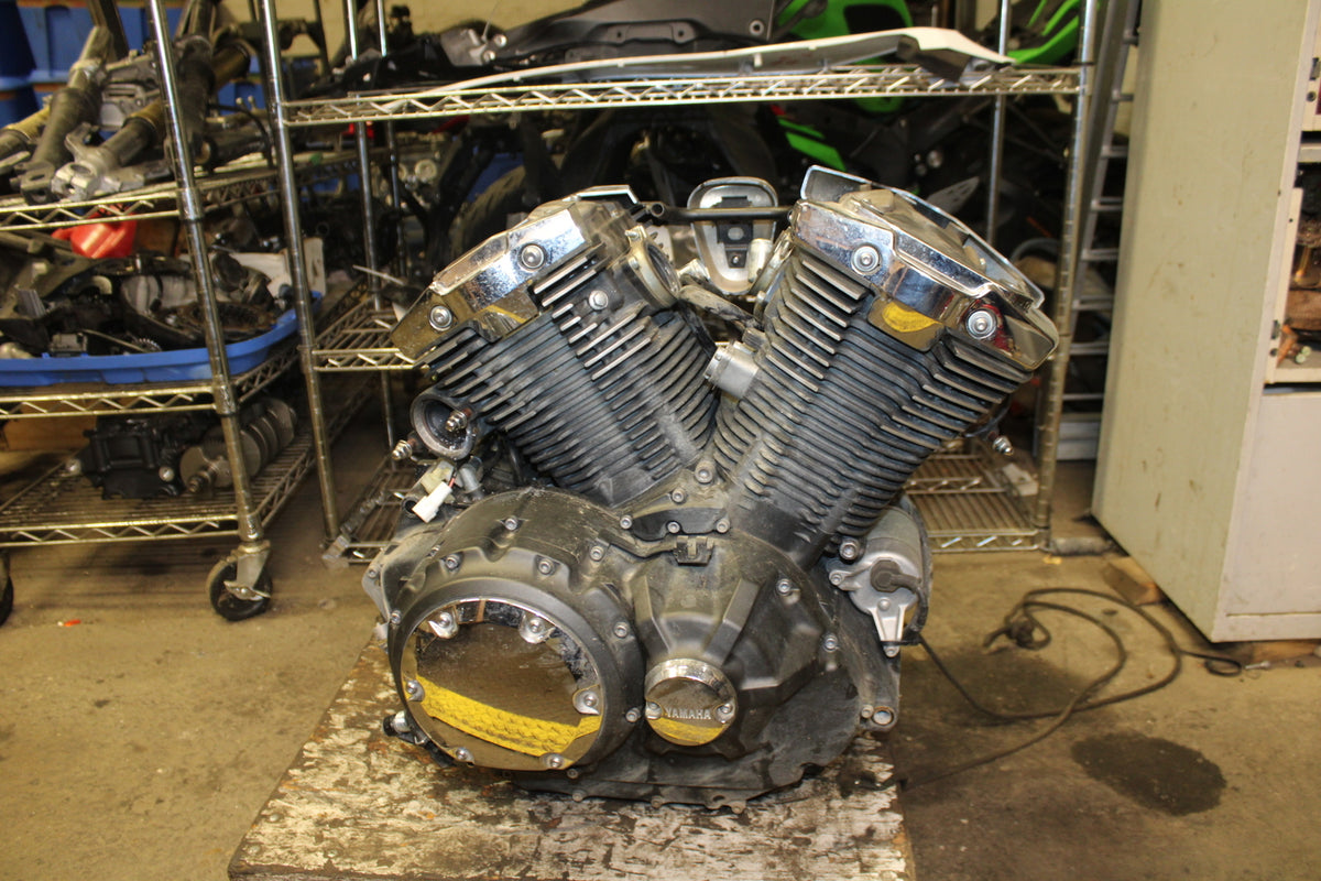 14-15 YAMAHA V STAR 1300 XVS1300CT TOURER ENGINE MOTOR BB722