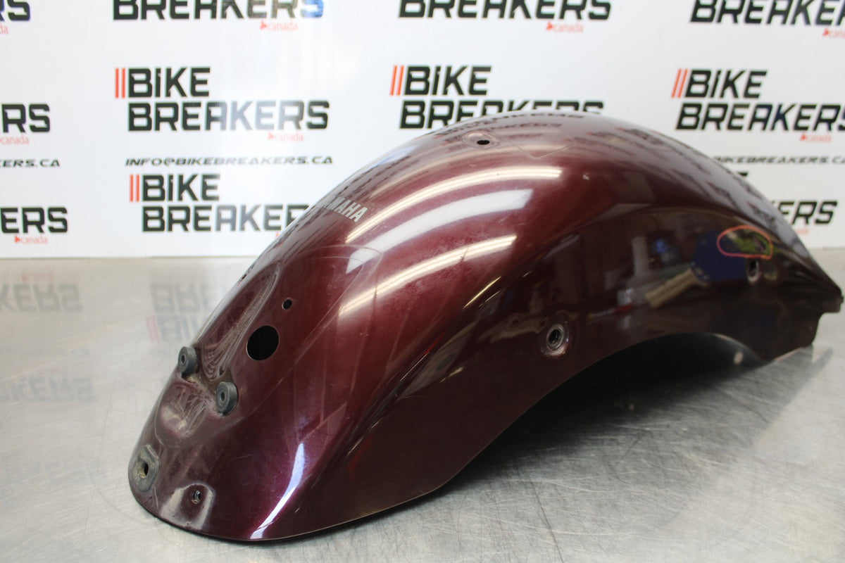 09 YAMAHA V STAR 950 REAR BACK WHEEL FENDER MUD GUARD BB172