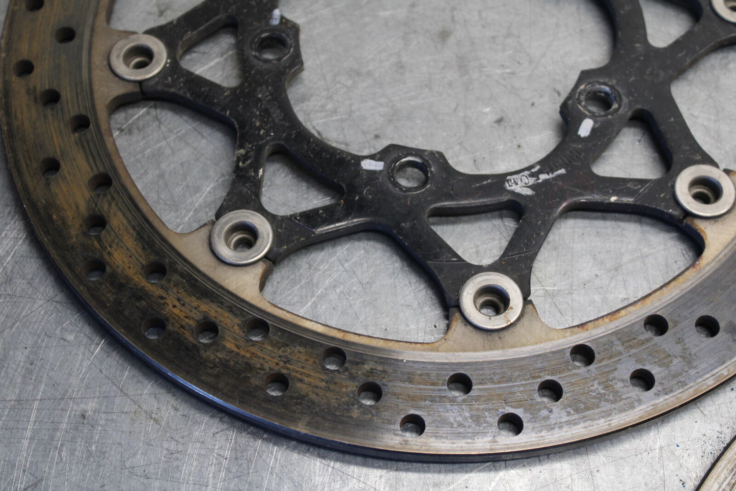 05-06 SUZUKI GSXR1000 FRONT LEFT RIGHT BRAKE ROTORS DISCS 59210-41G00 BB677