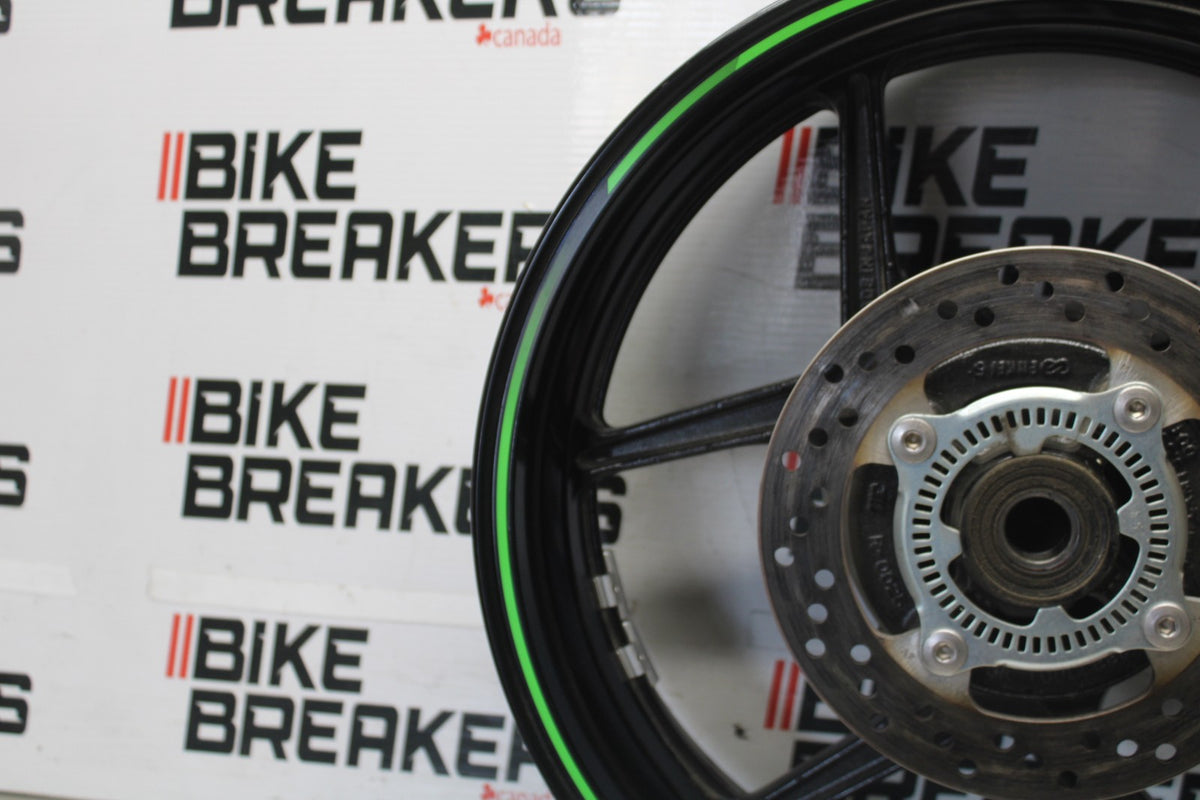 24-25 KAWASAKI NINJA ZX6R REAR WHEEL BACK RIM & ROTOR BB939