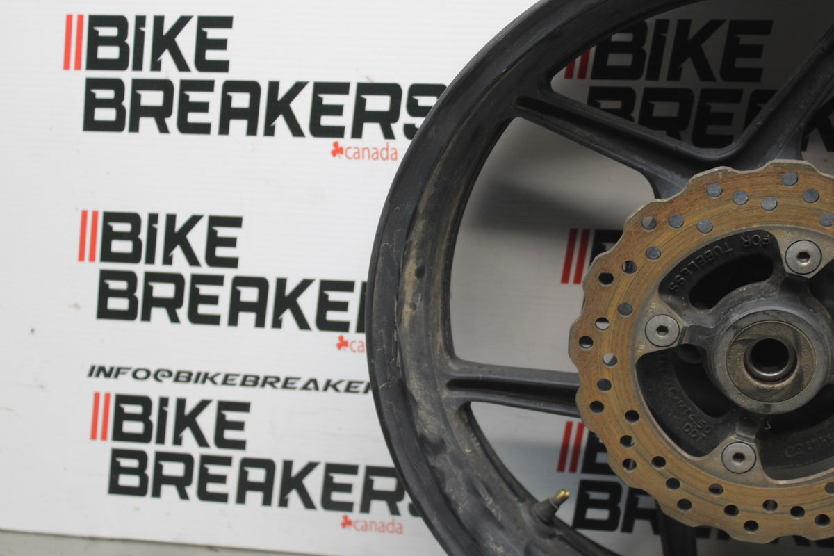 07 KAWASAKI NINJA 650 EX650 REAR WHEEL BACK RIM & ROTOR BB844