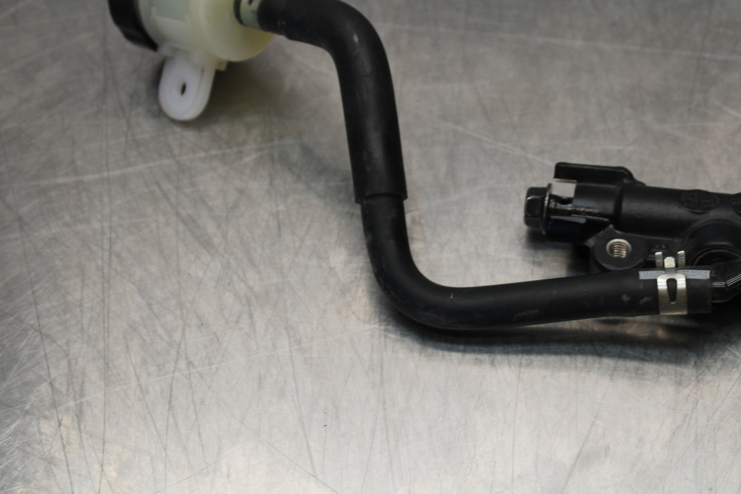 09-15 YAMAHA FZ6R REAR BACK BRAKE MASTER CYLINDER W RESERVOIR BB161
