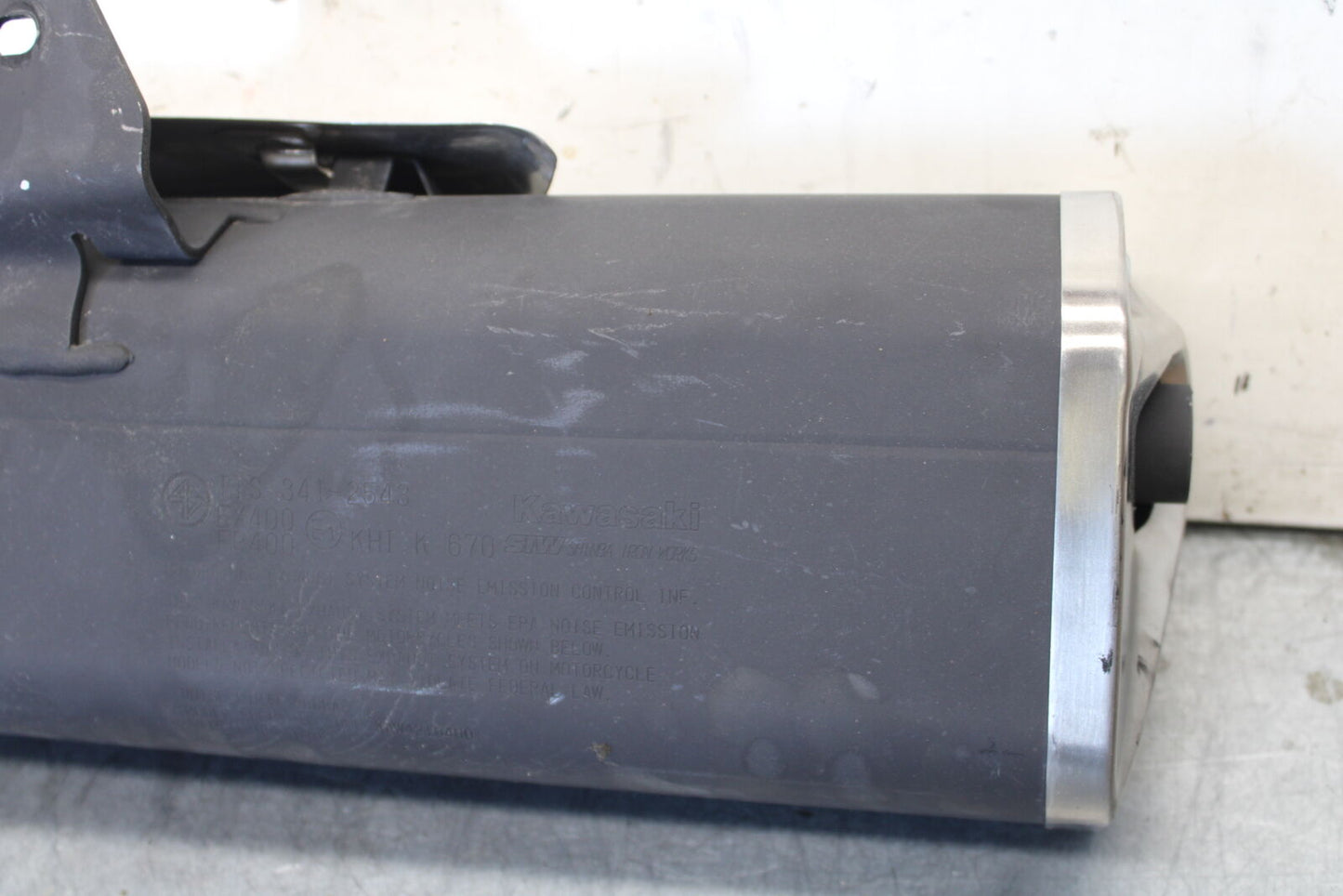 18-23 KAWASAKI NINJA 400 EXHAUST PIPE MUFFLER SLIP ON CAN SILENCER BB660