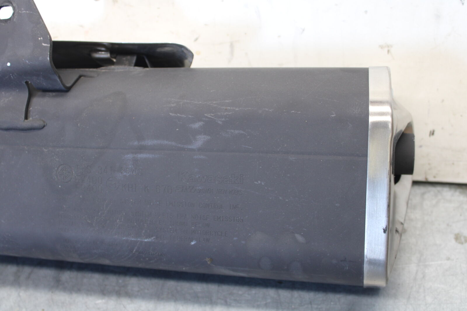 18-23 KAWASAKI NINJA 400 EXHAUST PIPE MUFFLER SLIP ON CAN SILENCER BB660